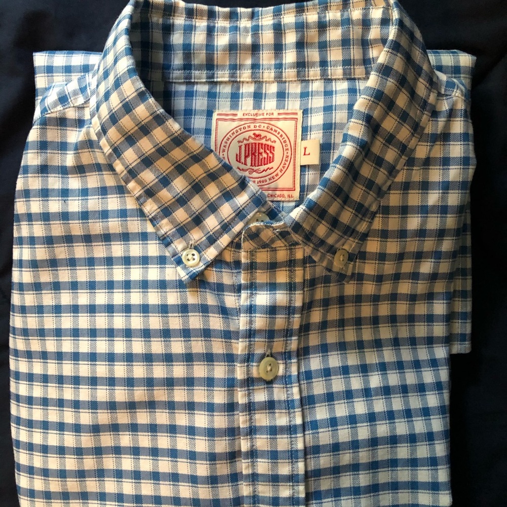 J.Press Button Down